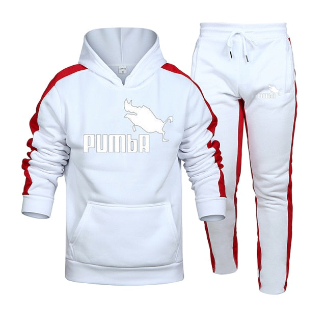 2021New Adios Men's Autumn Winter Sets Zipper Hoodie+Pants Pieces Casual Tracksuit Male Sportswear Gym Brand Clothing Sweat Suit