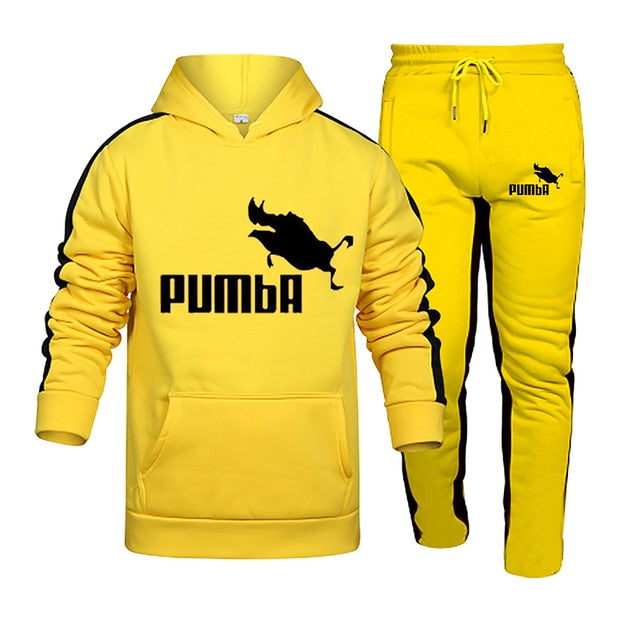 2021New Adios Men's Autumn Winter Sets Zipper Hoodie+Pants Pieces Casual Tracksuit Male Sportswear Gym Brand Clothing Sweat Suit