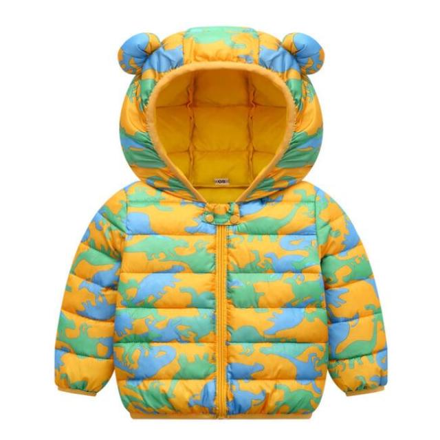 Cute Baby Girls Jacket Kids Boys Light Down Coats With Ear Hoodie Spring Girl Clothes Infant Children's Clothing For Boys Coat