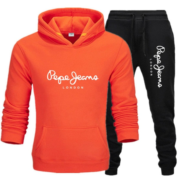 Autumn Winter Men&#39;s Sets Brand Sportswear Tracksuits 2 Piece Sets Men&#39;s Clothes Hoodies+Pants Sets Male Streetswear Coat Jackets